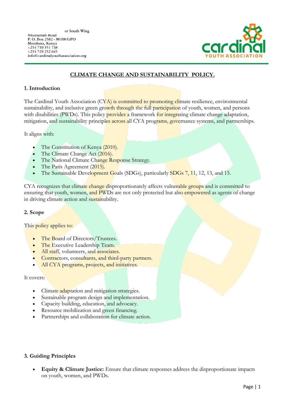 Climate Policy — page 1