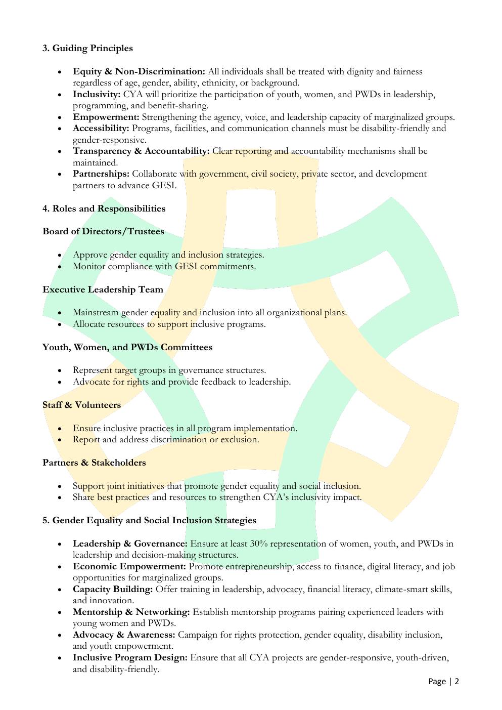 Gender Policy — page 2