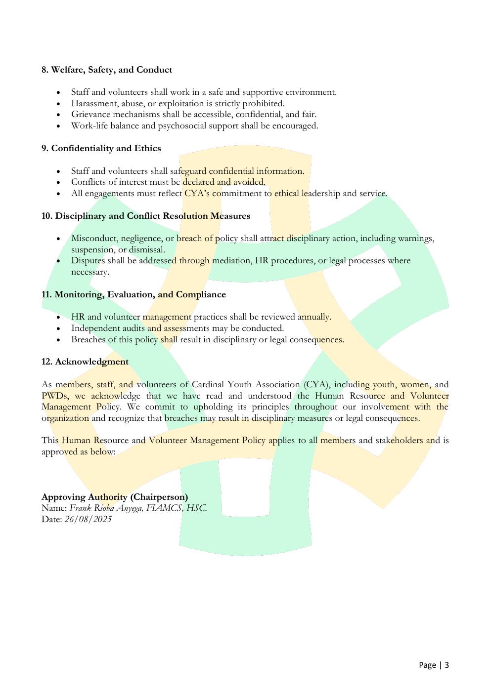 Human Resource Management Policy — page 3